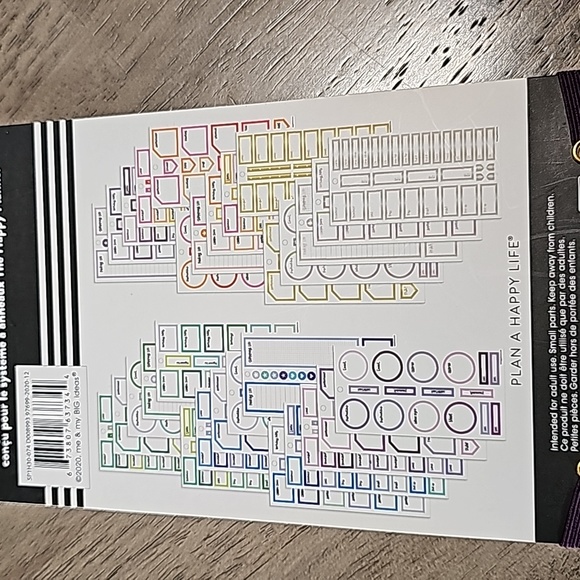 Happy Planner Handwritten Colored Boxes 650 piece sticker book never used - Picture 4 of 4